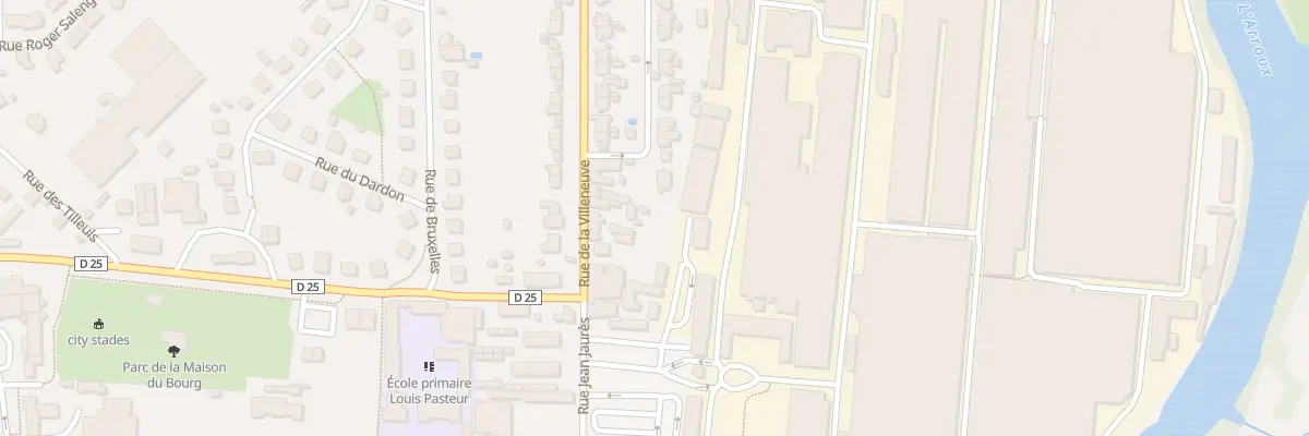 Plan du 8 Rue de la Villeneuve à Gueugnon