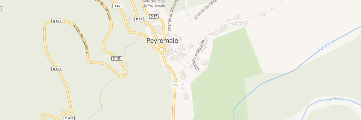 Plan du 5033 Le Claux à Peyremale