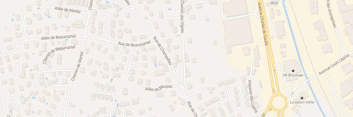 Plan du 5 Rue des Vignes à Montbrison