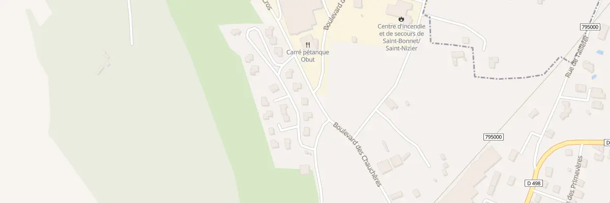 Plan du 1 Rte du Cros à Saint-Bonnet-le-Château