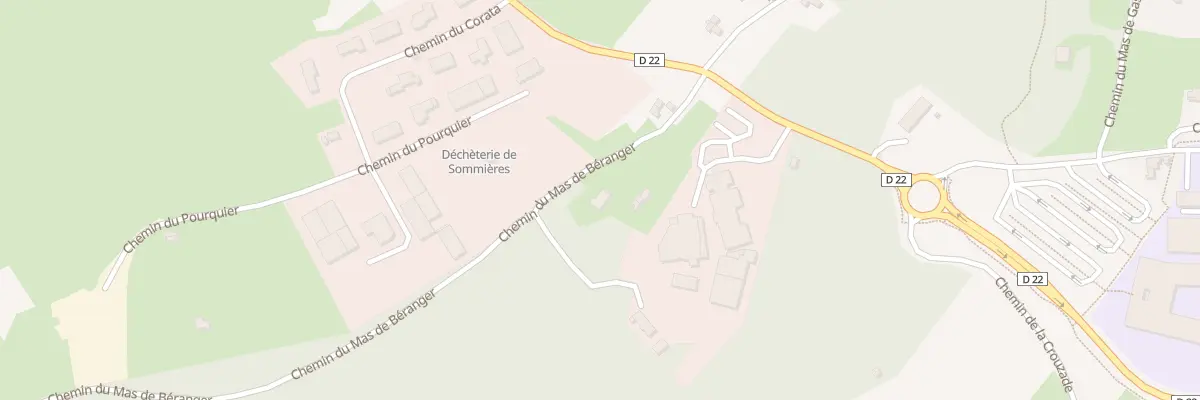 Plan du 101 Che du Mas de Béranger à Sommières