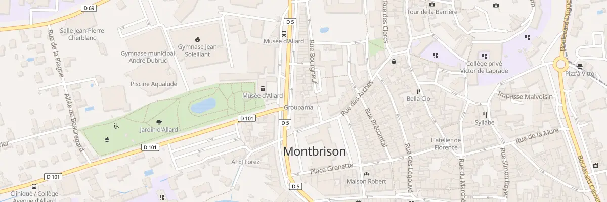 Plan du 8B Bd de la Préfecture à Montbrison