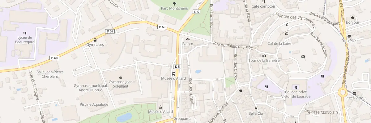 Plan du 58 Bd de la Préfecture à Montbrison