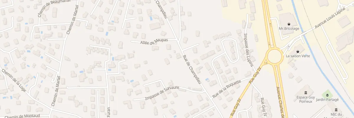 Plan du 15 Rue de Champdieu à Montbrison