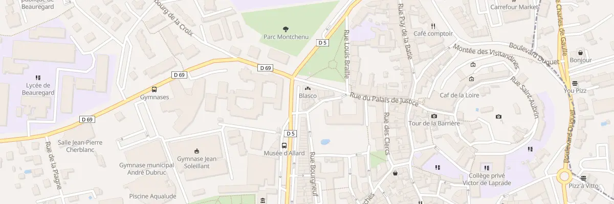 Plan du 64 Bd de la Préfecture à Montbrison