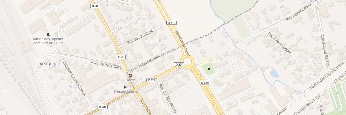Plan du 4 Rue Hoche à Troyes