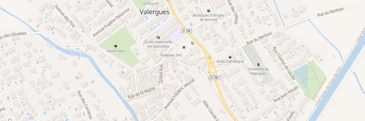 Plan du 8 Av de la Gare à Valergues
