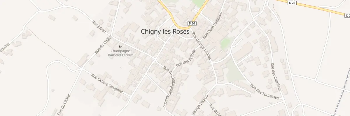 Plan du 10 Rue des Pretres à Chigny-les-Roses