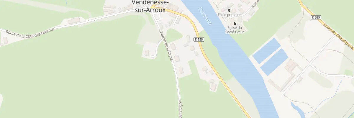 Plan du 105 Che de la Ligne à Vendenesse-sur-Arroux