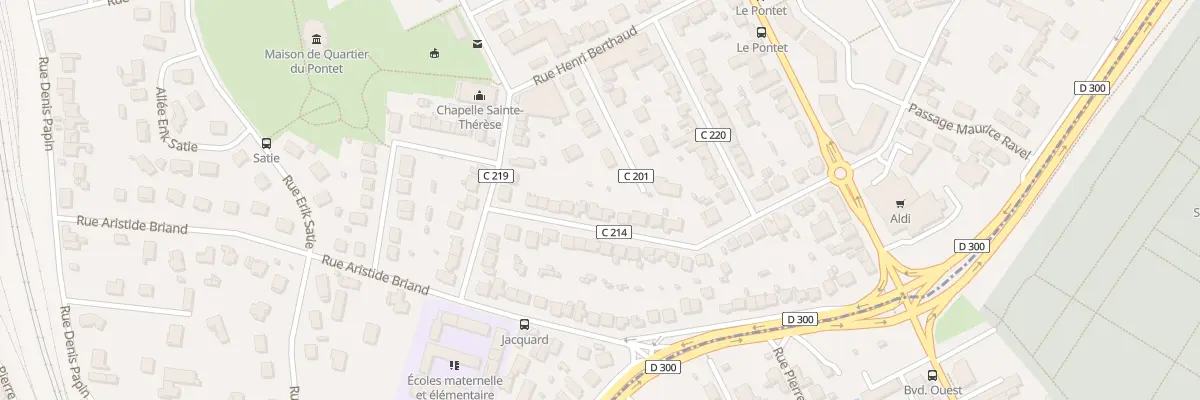 Plan du 208 Rue Pierre Curie à Riorges