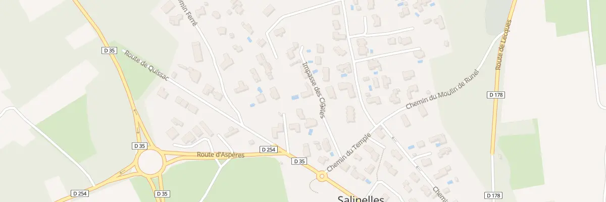 Plan du 87 Imp des Cigales à Salinelles