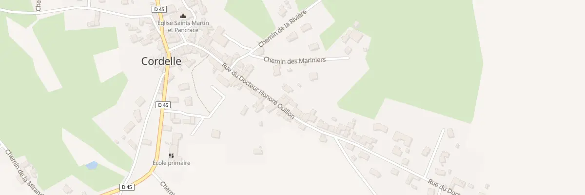 Plan du 235 Rue du Docteur Honoré Ouillon à Cordelle