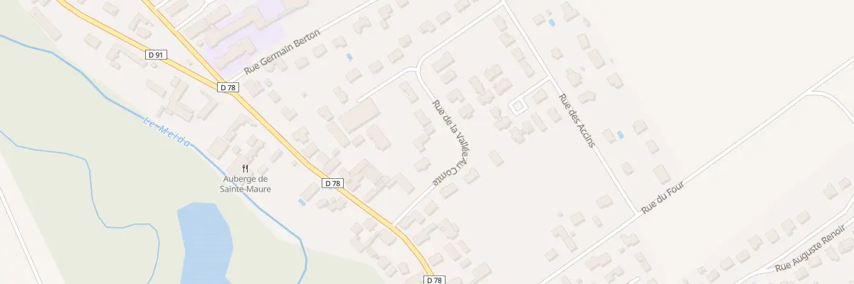 Plan du 3 Rue de la Vallée au Comte à Sainte-Maure