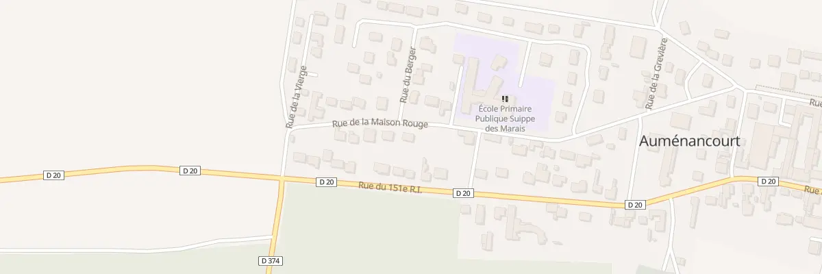 Plan du 31 Rue de la Maison Rouge à Auménancourt