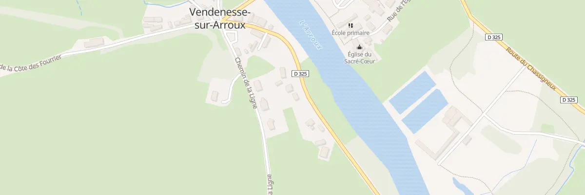 Plan du 210 Rte du Bourg à Vendenesse-sur-Arroux