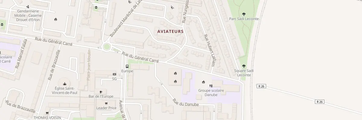 Plan du 57 Rue du Général Carré à Reims