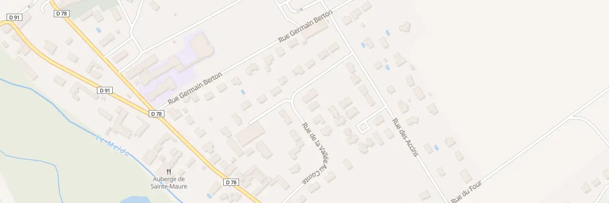 Plan du 16 Rue de la Vallée au Comte à Sainte-Maure