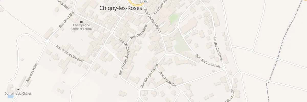 Plan du 26 Rue Georges Legros à Chigny-les-Roses
