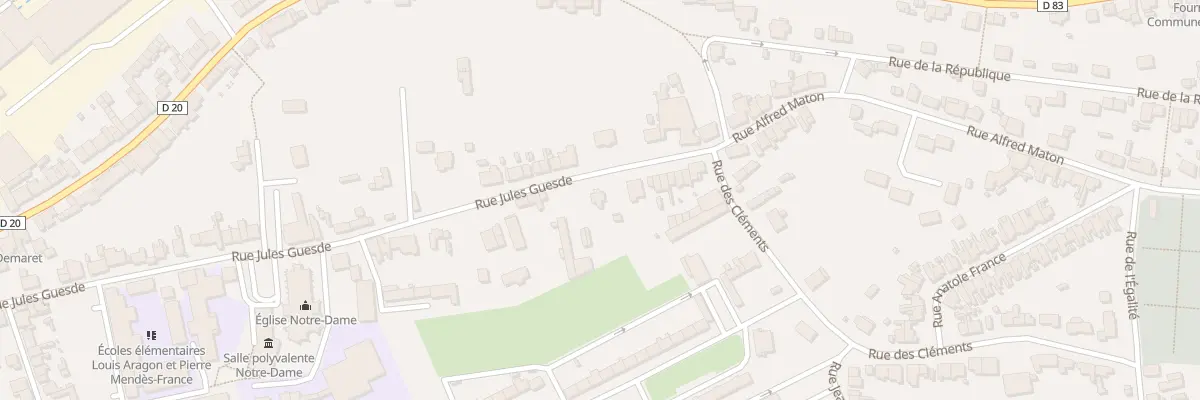 Plan du 82 Rue Jules Guesde à Fourmies