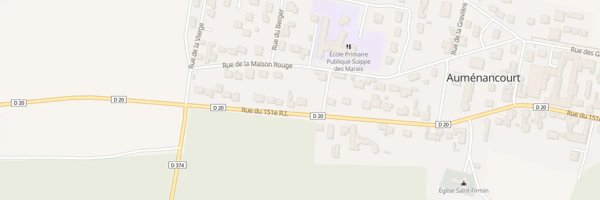 Plan du 64B Rue du 151eme Ri à Auménancourt