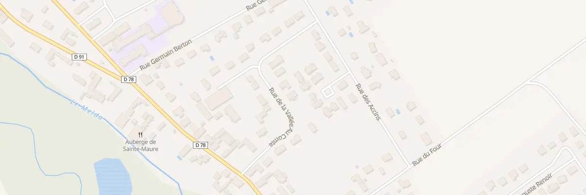 Plan du 10 Rue de la Vallée au Comte à Sainte-Maure