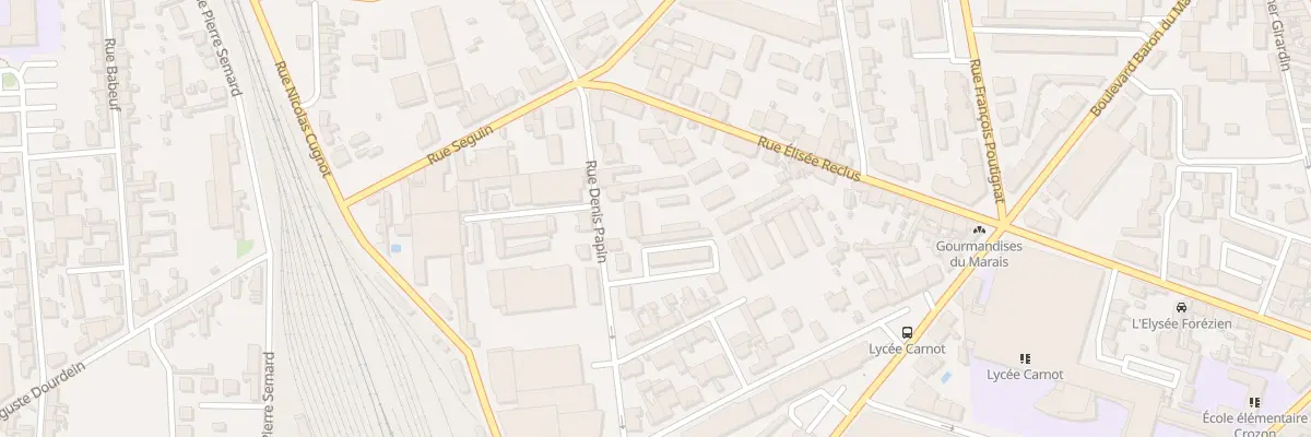 Plan du 46 Rue Denis Papin à Roanne