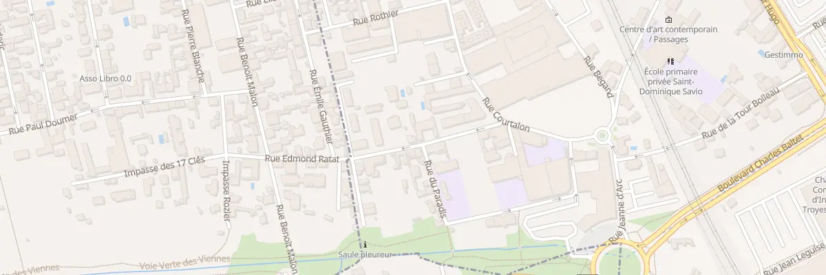 Plan du 12 Rue Lachat à Troyes