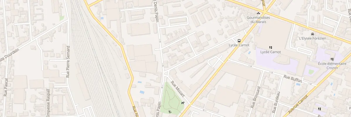 Plan du 30 Rue Pierre Brossolette à Roanne