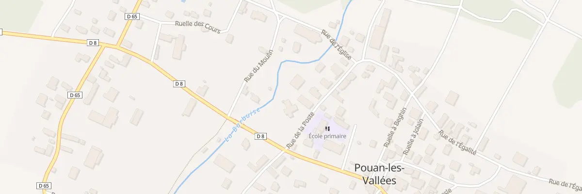 Plan du 3 Rue de la Poste à Pouan-les-Vallées