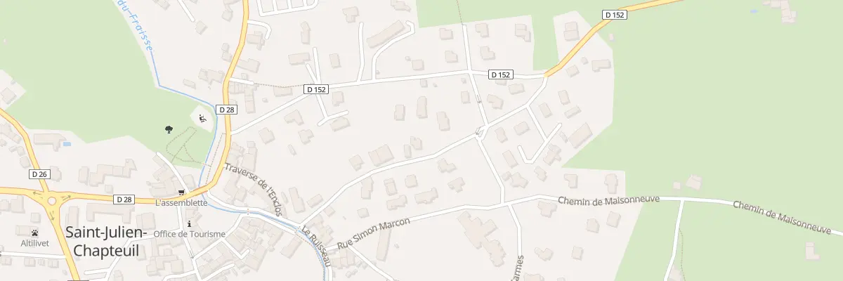 Plan du 167 Che de la Croix Blanche à Saint-Julien-Chapteuil