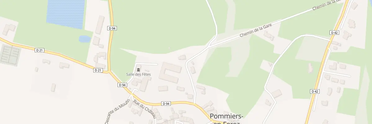 Plan du 117 Che de la Gare à Pommiers-en-Forez