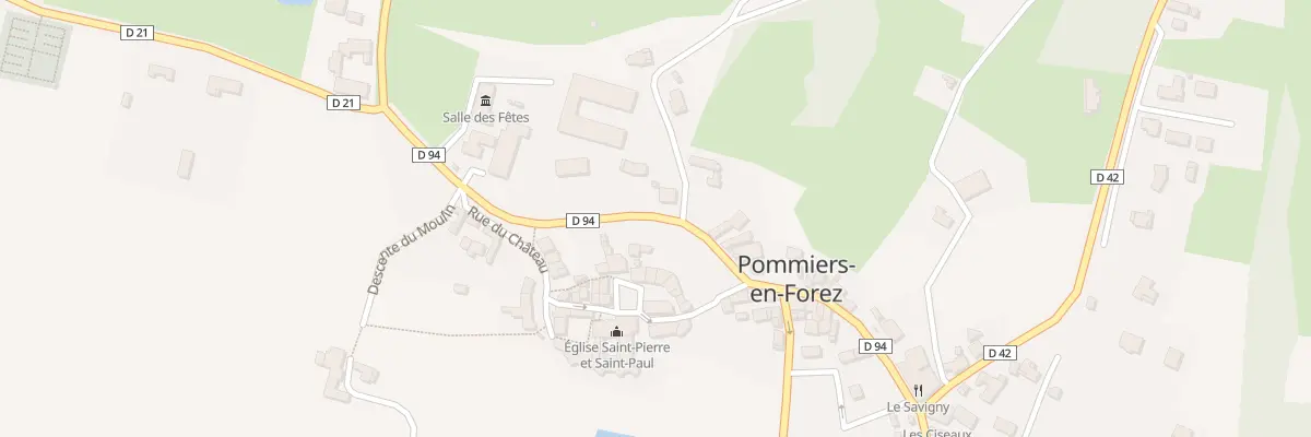 Plan du 10 Che de la Gare à Pommiers-en-Forez