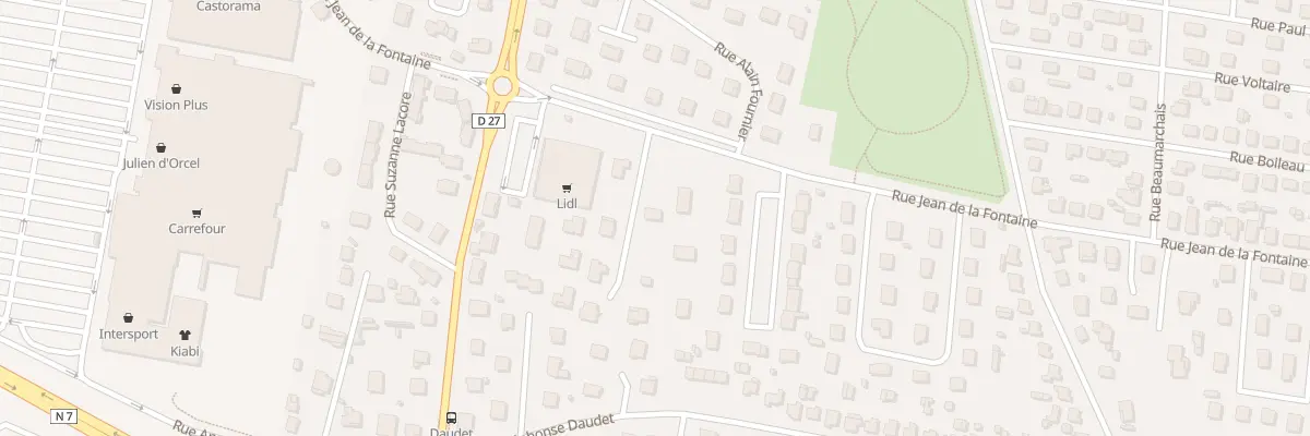 Plan du 77 Rue Jean de la Fontaine à Mably