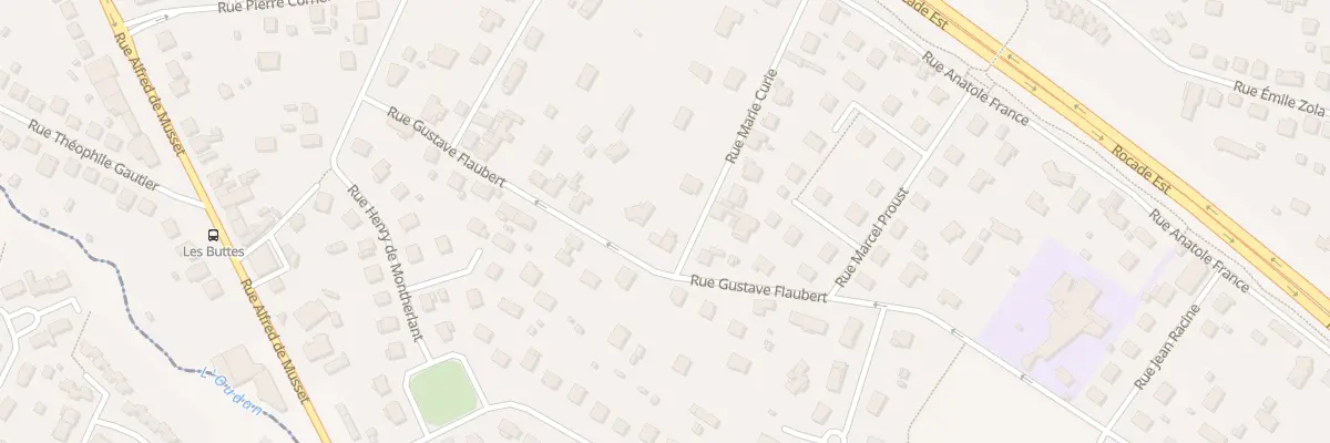 Plan du 14 Rue Gustave Flaubert à Mably