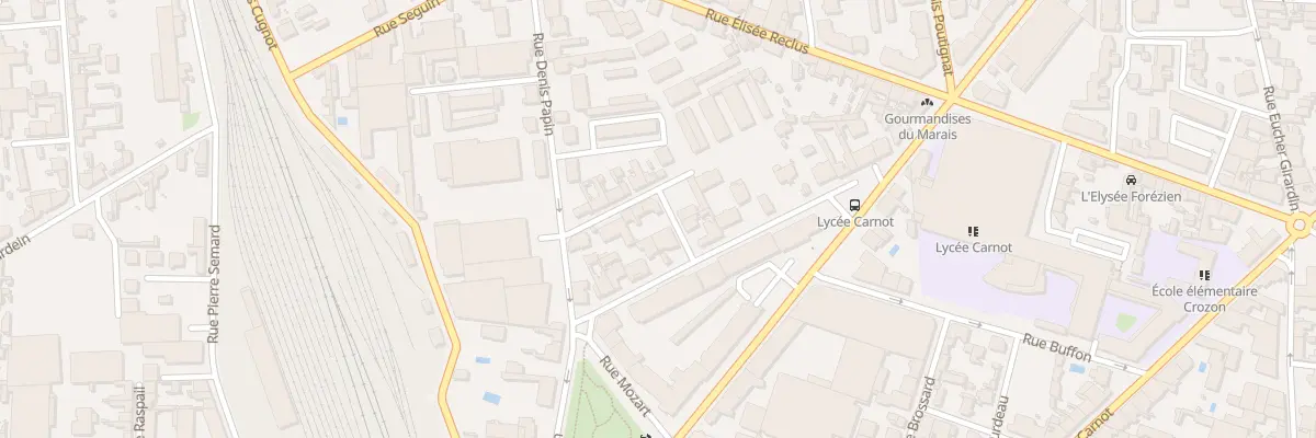 Plan du 5 Rue Pierre Leroux à Roanne