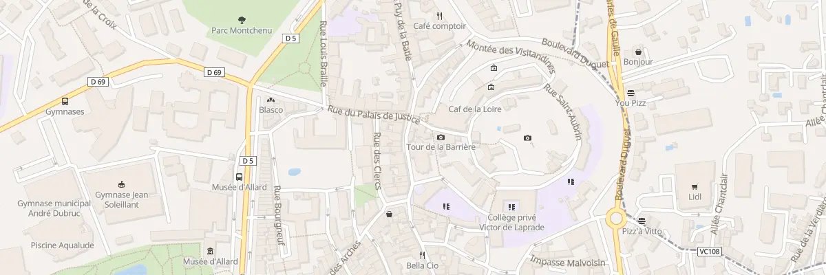Plan du 4 Rue Saint-Pierre à Montbrison