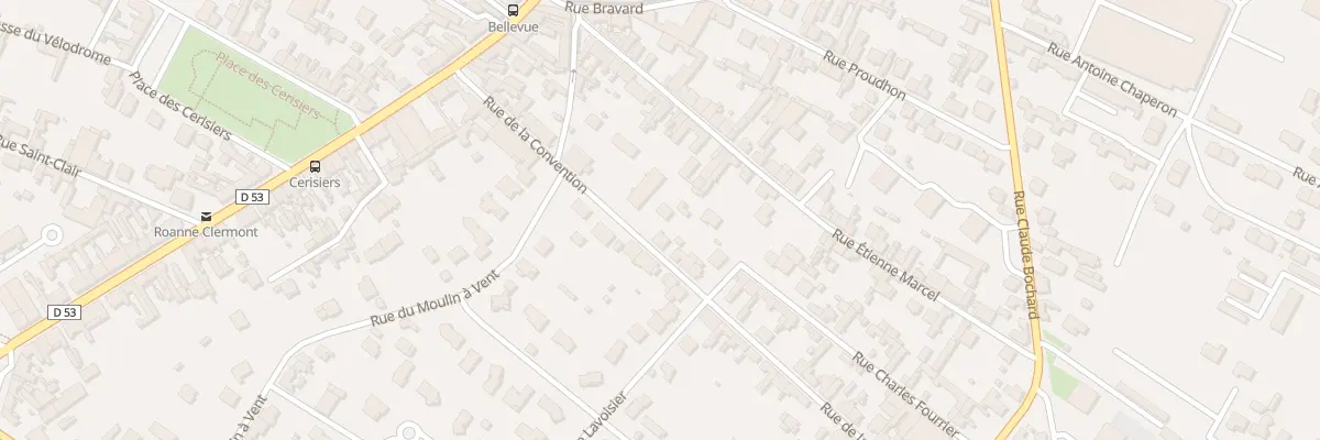Plan du 50 Rue de la Convention à Roanne