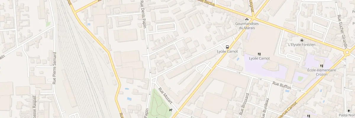 Plan du 24 Rue Pierre Brossolette à Roanne