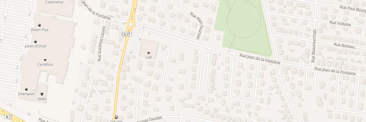 Plan du 75 Rue Jean de la Fontaine à Mably