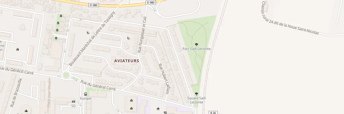 Plan du 26 Rue Sadi Lecointe à Reims