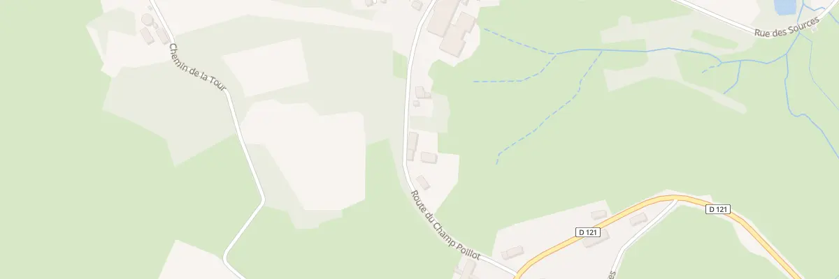 Plan du 12 Rte du Champ Poillot à Planchez