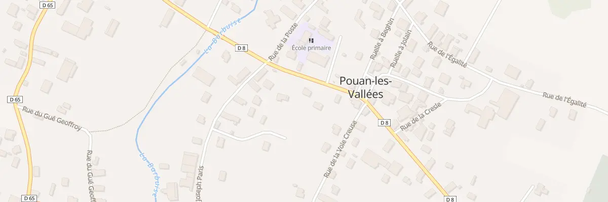Plan du 5 Rue des Anciens Combattants à Pouan-les-Vallées