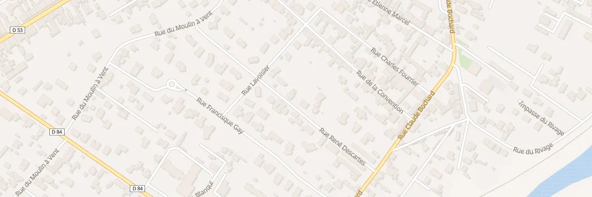 Plan du 18 Rue Rene Descartes à Roanne