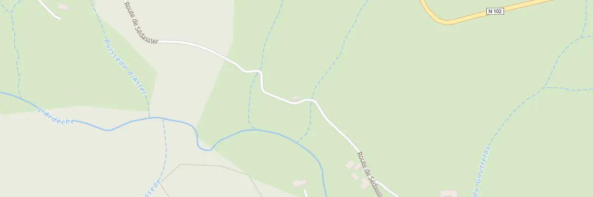 Plan du 615 Rte de Sédassier à Astet