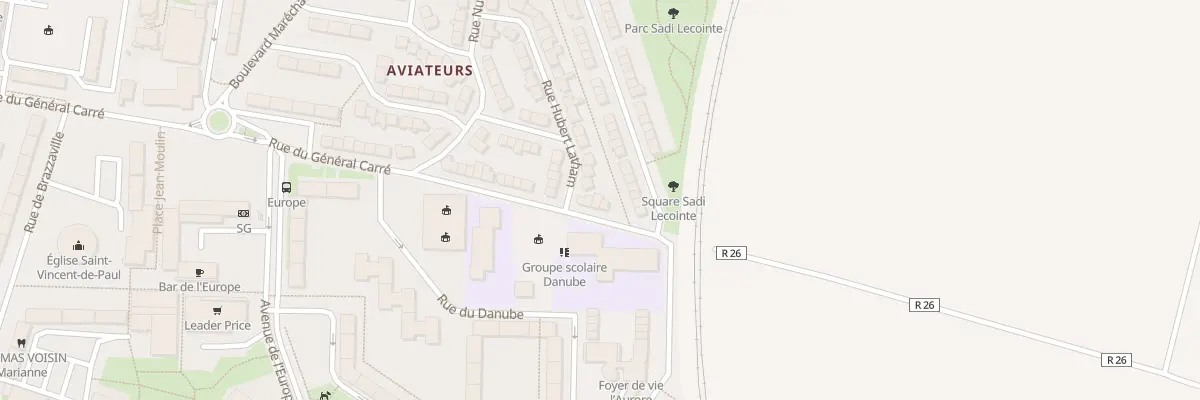 Plan du 75 Rue du Général Carré à Reims