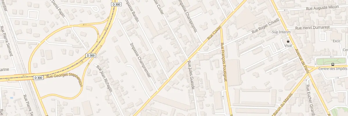 Plan du 30 Rue Cuvier à Roanne