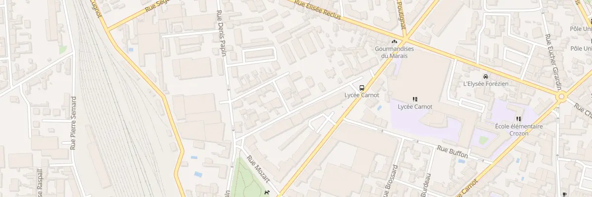 Plan du 22 Rue Pierre Brossolette à Roanne