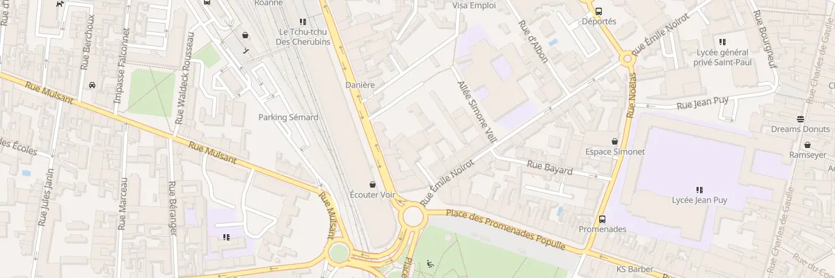 Plan du 34 Rue Emile Noirot à Roanne