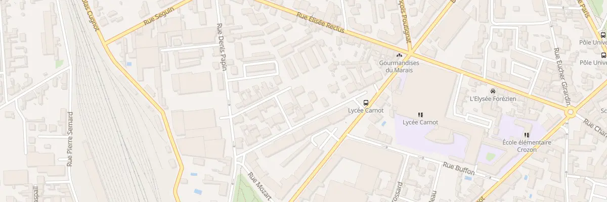 Plan du 20 Rue Pierre Brossolette à Roanne