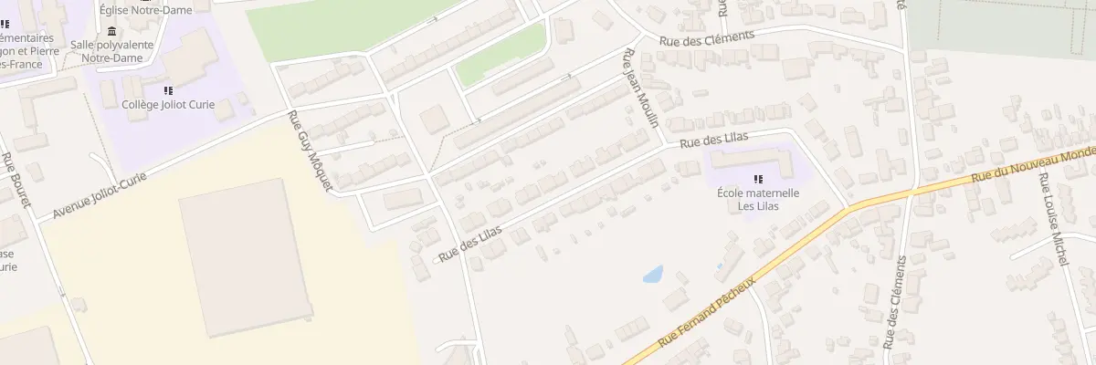 Plan du 13 Rue des Lilas à Fourmies